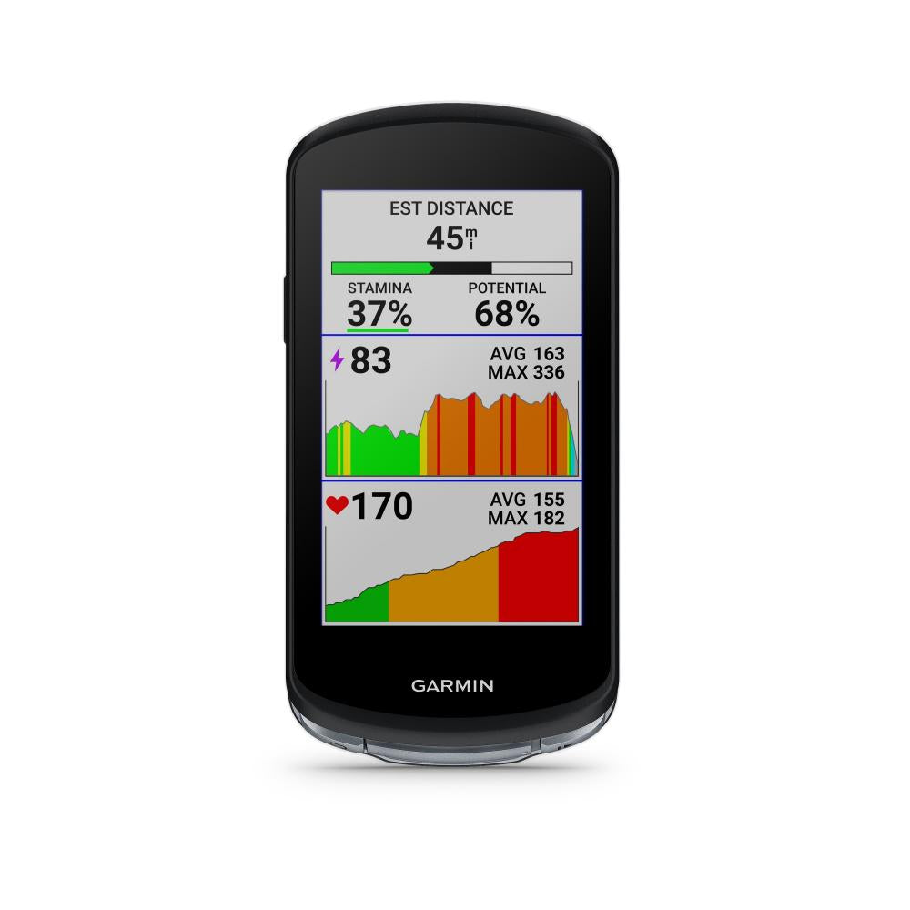 Garmin Edge 1040 GPS Fahrradcomputer Bundle, inkl. Premium HF-Brustgurt + Geschwindigkeits--Trittfre