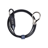 BBB LoopSafe BBL-55 Zahlenschloss, Spiralkabel 1200 mm, Stahl doppelt verdrahtet, 3-stellige Kombi, kompakt, mit Klettband, ideal für unterwegs