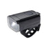 BBB BLS-230 Stud50 Frontlicht schwarz - leistungsstarkes USB-Frontlicht mit 50 Lux, seitlicher Sichtbarkeit, Memory-Modus, Batterieanzeige & inkl. USB-Ladekabel