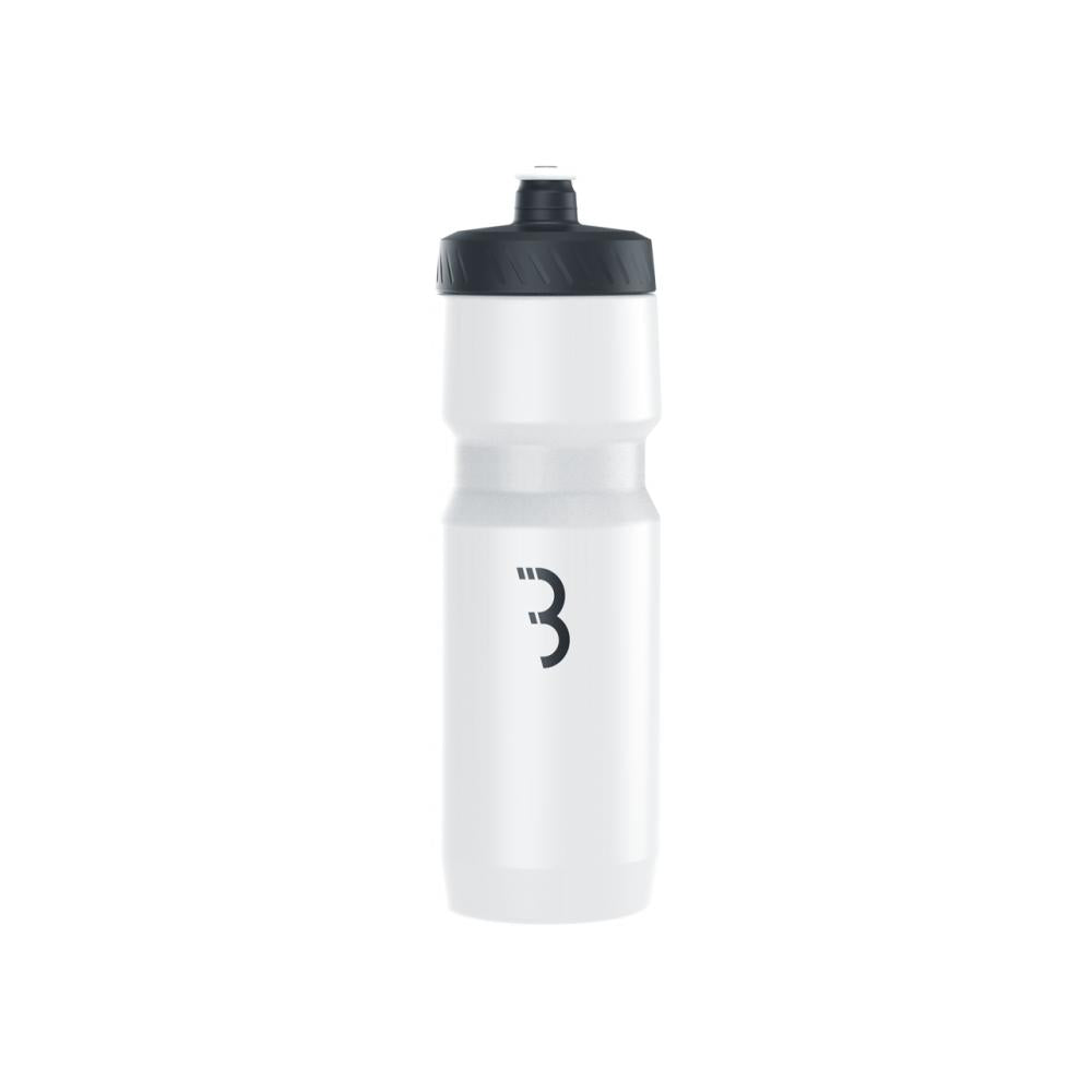 BBB CompTank XL Trinkflasche 750 ml  BPA-frei, spülmaschinenfest, SoftLock-Verschluss, breite Öffnung, leicht zu drücken, weiß/schwarz