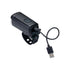 BBB BLS-230 Stud50 Frontlicht schwarz - leistungsstarkes USB-Frontlicht mit 50 Lux, seitlicher Sichtbarkeit, Memory-Modus, Batterieanzeige & inkl. USB-Ladekabel