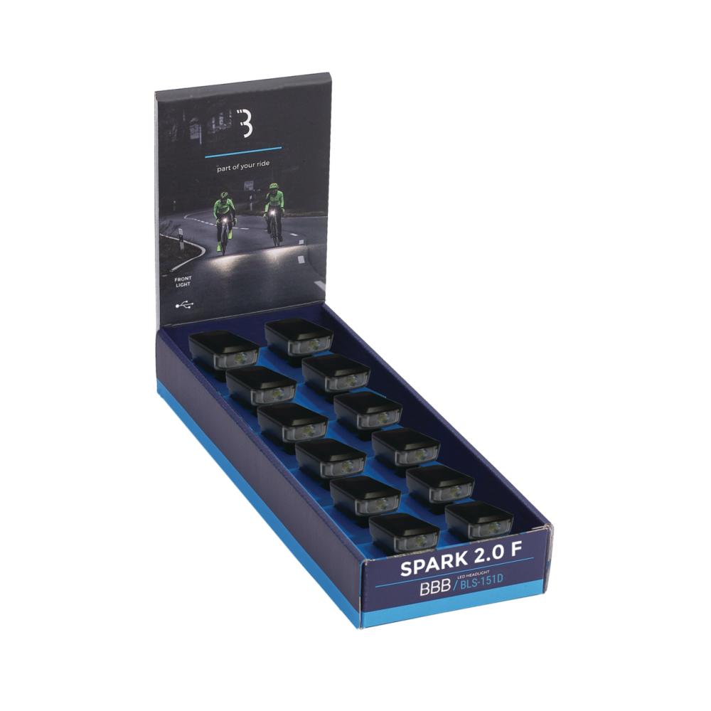 BBB Minilicht Front Spark 2.0 uni schwarz