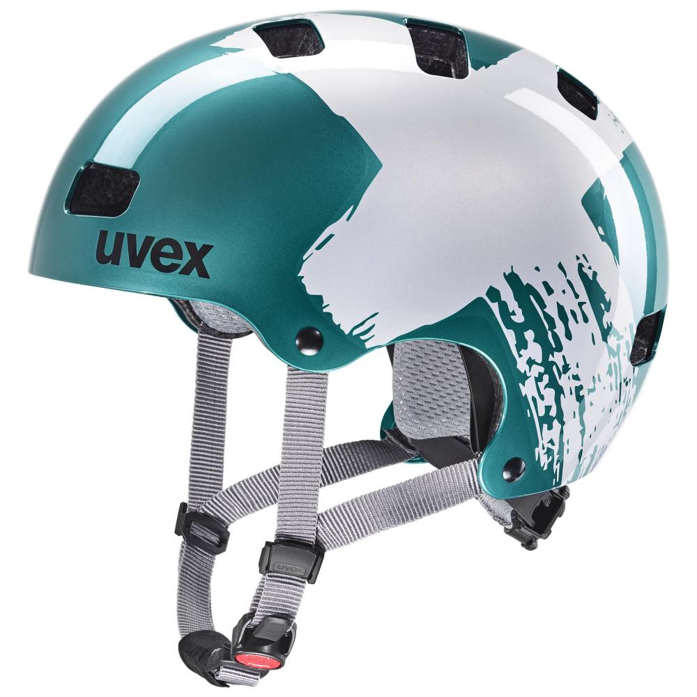uvex Kid 3 teal-silver Kinder-Fahrradhelm (5558 cm)  Robuster Hartschalenhelm mit individueller Anpassung