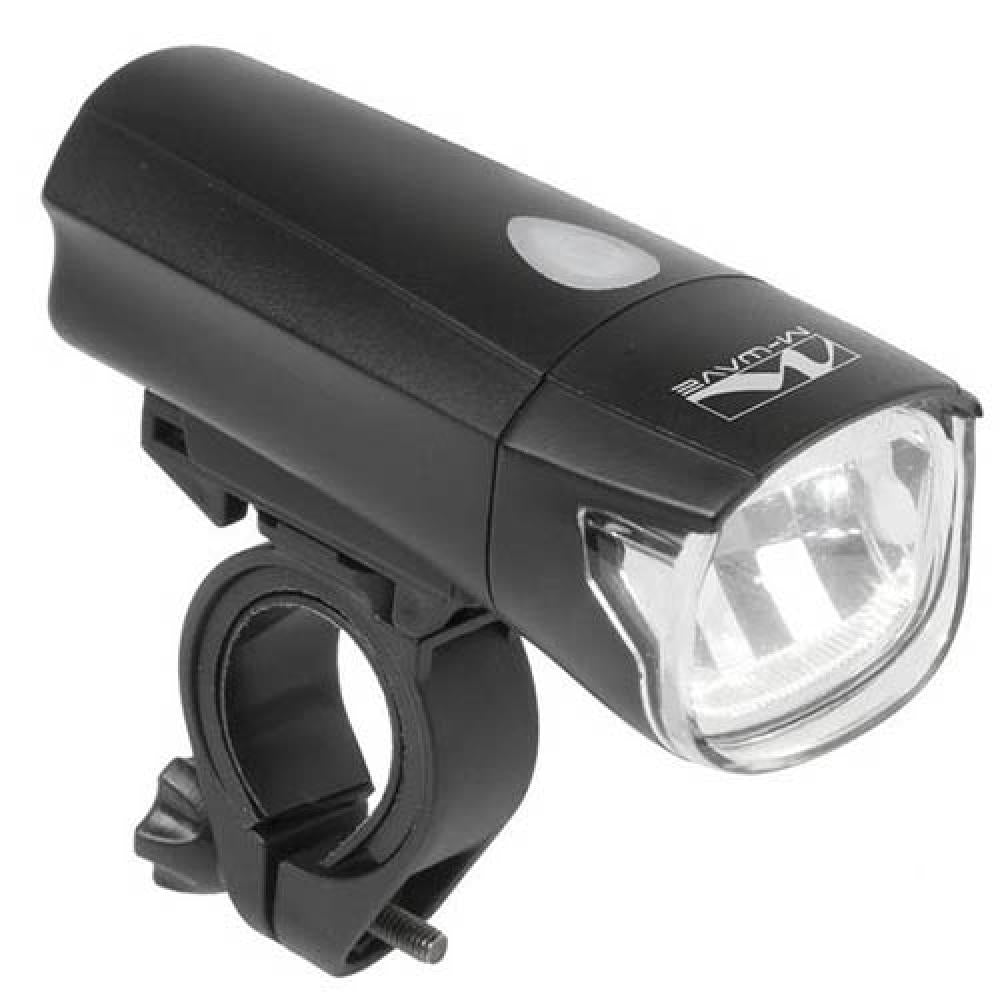 M-WAVE Batterie-Scheinwerfer APOLLON K 1.2 schwarz 30 lx 4x AAA-Batterien