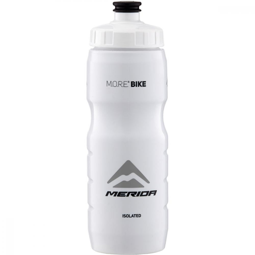 Merida Thermos Trinkflasche 650 ml, Weiß - BPA-frei, doppelwandig, hält Getränke länger kalt/heiß, große Öffnung