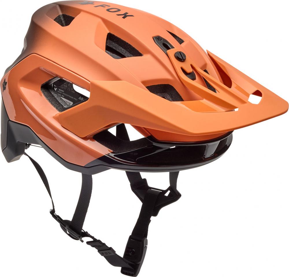 FOX Speedframe Pro Backfade CE MTB Helm, Coral, Gr. S 51-55cm, MIPS Air Node, BOA Fit System, Fidlock Verschluss, Varizorb EPS, Ionic+ Innenfutter