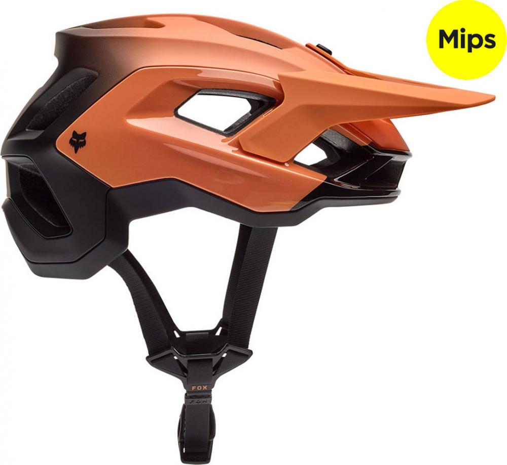 Fox SPEEDFRAME PRO Backfade CE Helm, Coral, Größe M 55-59cm, MIPS, verstellbares Visier, Fidlock Verschluss, optimale Belüftung, Trail & Enduro