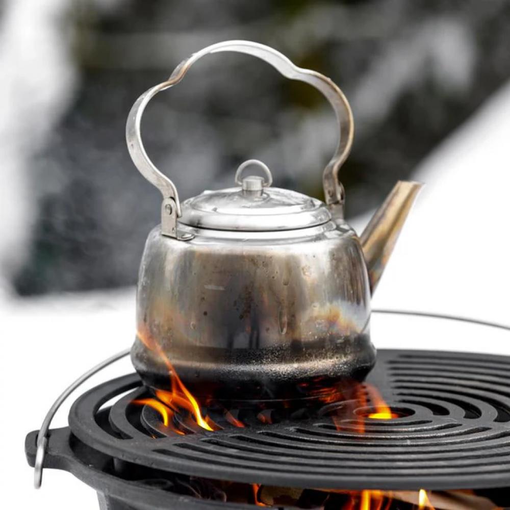 Petromax Teekessel TK1 Edelstahl 1,5 Liter  ideal für Outdoor, Camping und Zuhause, geeignet für offenes Feuer und alle Herdarten