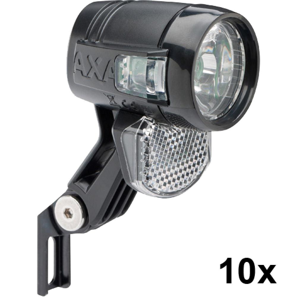 Axa Dynamo-Scheinwerfer Blueline 30 Steady Auto WS LED schwarz 10 Stück AXA NL 93951695WS