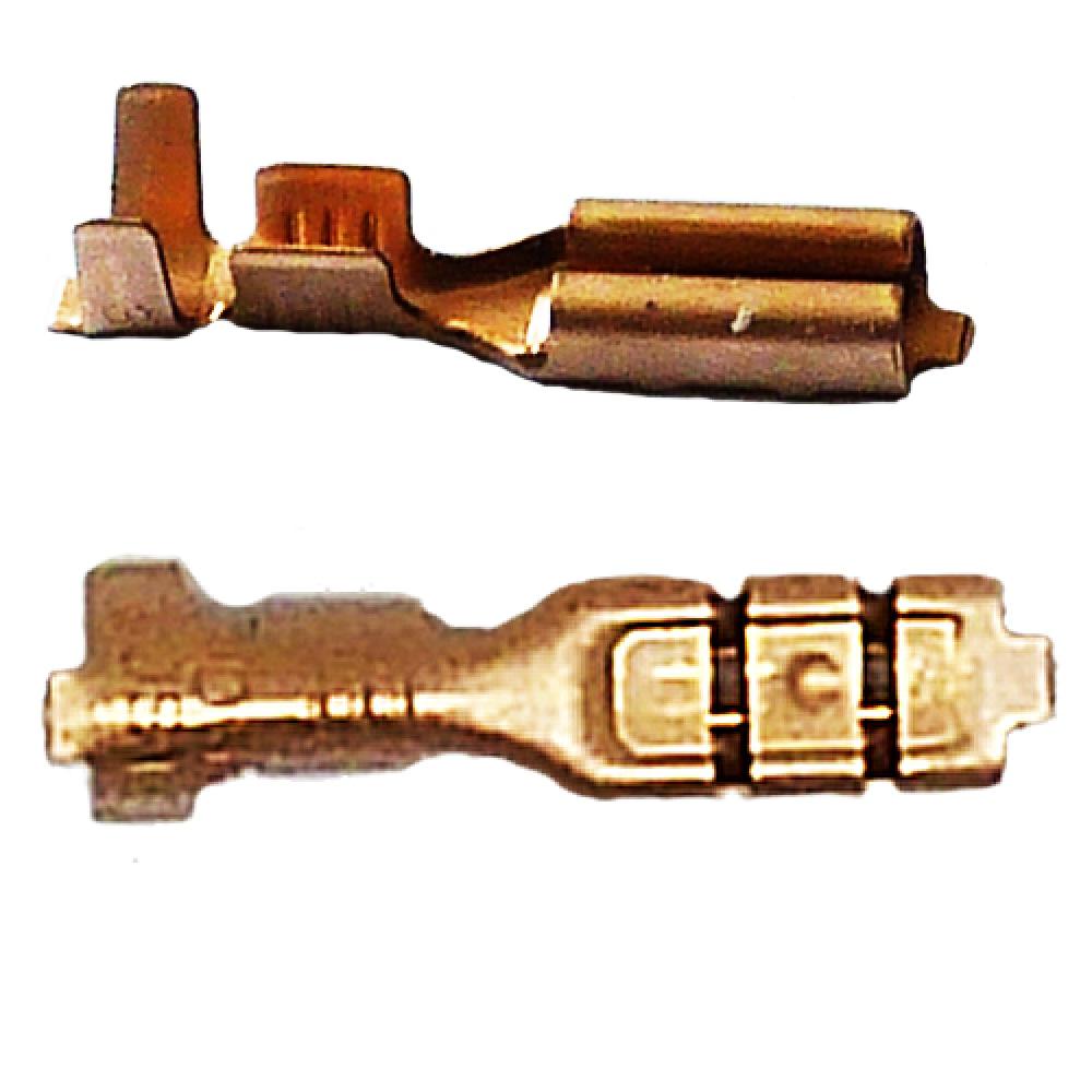 1x Busch & Müller Flachsteckhülse Metall