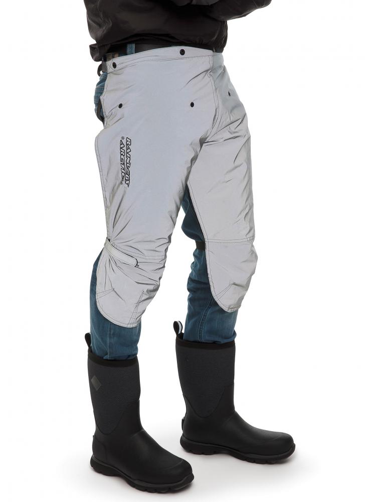 Rainlegs Arctic Beinschützer grau reflektierend Größe M - für Körpergröße 165-175 cm, isolierend mit Hollow Fiber, wasser- und winddicht, idealer Kälteschutz