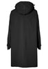 Basil Mosse Regenponcho Unisex jet black Gr. M/L - wasserdicht 5.000 WP, atmungsaktiv 5.000 MVP, Kapuze, Taschen, reflektierend