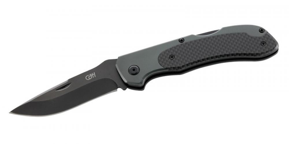 Herbertz CJH Taschenmesser mit Clip, Alu/Carbon - Taschenmesser Outdoor 142