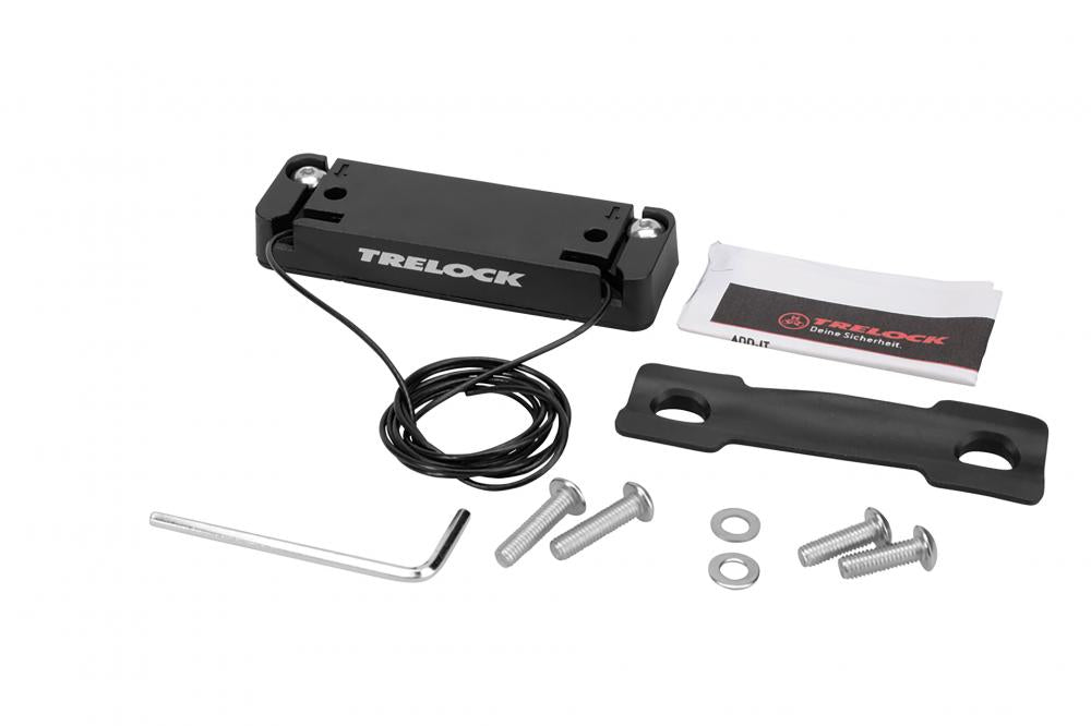 TRELOCK Halterung ADD IT - universelle Fahrradhalterung zur flexiblen Montage von Schlössern, Flaschen und Zubehör am Rahmen, passend für 64mm Flaschenhalterpunkte