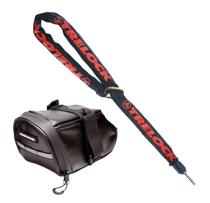 TRELOCK Kit ZR 355 100 mit Satteltasche 355 - sichere, kompakte Fahrradkette