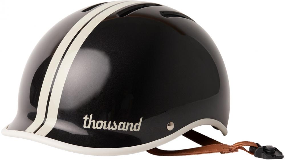 Thousand Heritage 2.0 Fahrradhelm Phantom Black S 54-57 cm - leichter Urban-Helm mit Fidlock Magnetverschluss, Belüftung, abnehmbares Visier