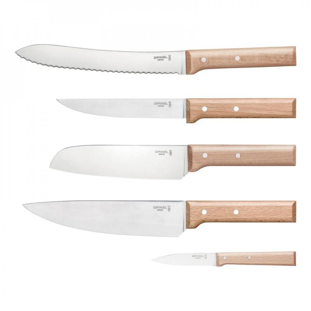 Opinel PARALLELE Brot Messerblock, Messer-Set, 5-teilig - Messerblock & Messerset Hobbykf6che 109