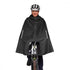TATONKA Bike Poncho black Größe L - wasserdichter Fahrrad-Poncho aus recyceltem Polyester mit Sichtfenster, Reflektoren und praktischem Packbeutel