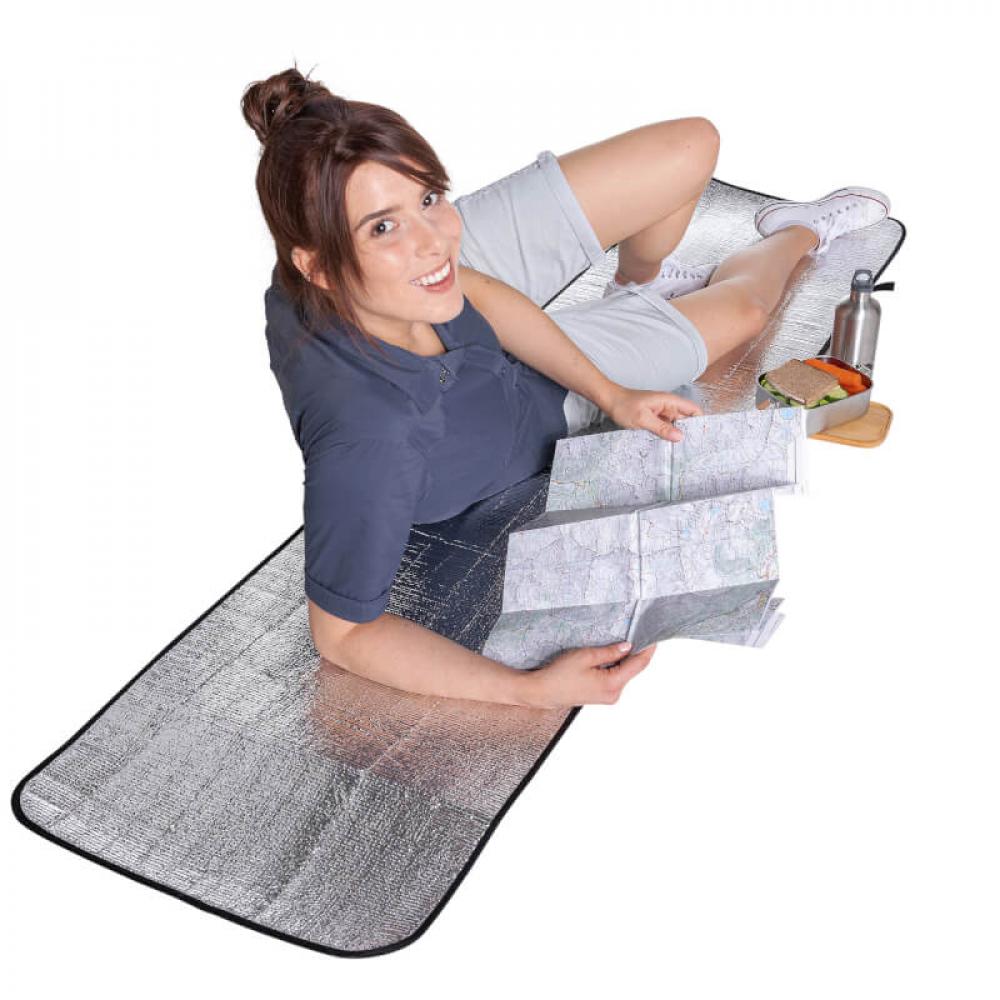 Tatonka Alu-Seat Mat 50 × 180 cm - Isomatte Unisex mit reflektierender Alubeschichtung