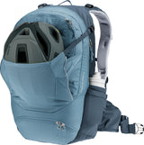 Deuter Trans Alpine 24 Rucksack 24 Liter atlantic-ink - Mehrtages-Bike-Rucksack mit Airstripes Rücken, Helmhalter, Pumpenfach, Regenhülle, recycelten Materialien