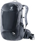 Deuter Trans Alpine 24 Rucksack 24 Liter black - Mehrtages-Bike-Rucksack mit Airstripes Rücken, Helmhalter, Pumpenfach, Regenhülle, recycelten Materialien
