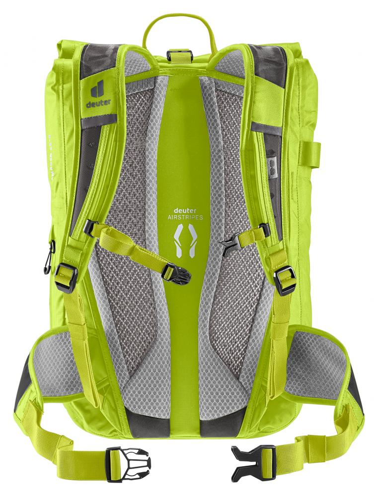 Deuter Amager 25+5 citrus - Fahrradrucksack 25+5 Liter, erweiterbares Volumen, wasserdichtes Recyclingmaterial, ergonomisches Tragesystem, reflektierende Elemente, Helmhalterung
