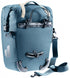 Deuter Valbona 20+5 Gepäckträgertasche 25 Liter atlantic - Roll-Top Gepäckträgertasche mit BagFix Halterung, Regenhülle, seitl. RV-Taschen
