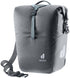 Deuter Valbona 20+5 Gepäckträgertasche 25 Liter graphite - wasserdichte Roll-Top Gepäckträgertasche mit BagFix Halterung, Regenhülle, seitlichen RV-Taschen