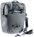Deuter Valbona 20+5 Gepäckträgertasche 25 Liter graphite - wasserdichte Roll-Top Gepäckträgertasche mit BagFix Halterung, Regenhülle, seitlichen RV-Taschen