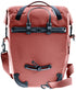 Deuter Valbona 20+5 Gepäckträgertasche 25 Liter redwood - wasserdichte Roll-Top Gepäckträgertasche mit BagFix Halterung, Regenhülle, seitlichen RV-Taschen