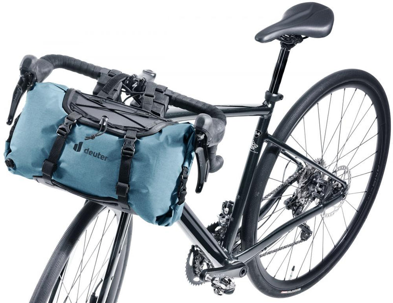 Deuter Cabezon HB 14 Fahrradtasche 14 Liter atlantic-black - 600 g, Maße 20x45x23 cm, Zuladungsempfehlung 2-5 kg, wasserdichte Lenkertasche für Bikepacking und Touren
