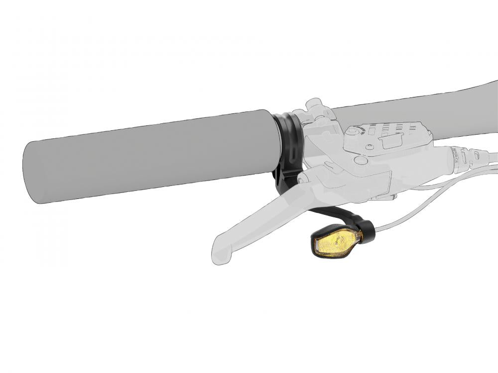 Busch+Müller Blinker-Set TURNTEC, Fahrtrichtungsanzeiger für E&#8209;Bike/Pedelec, 4 LED-Blinker, auch für Anhänger, 6-60 V, StVZO, spritzwassergeschützt