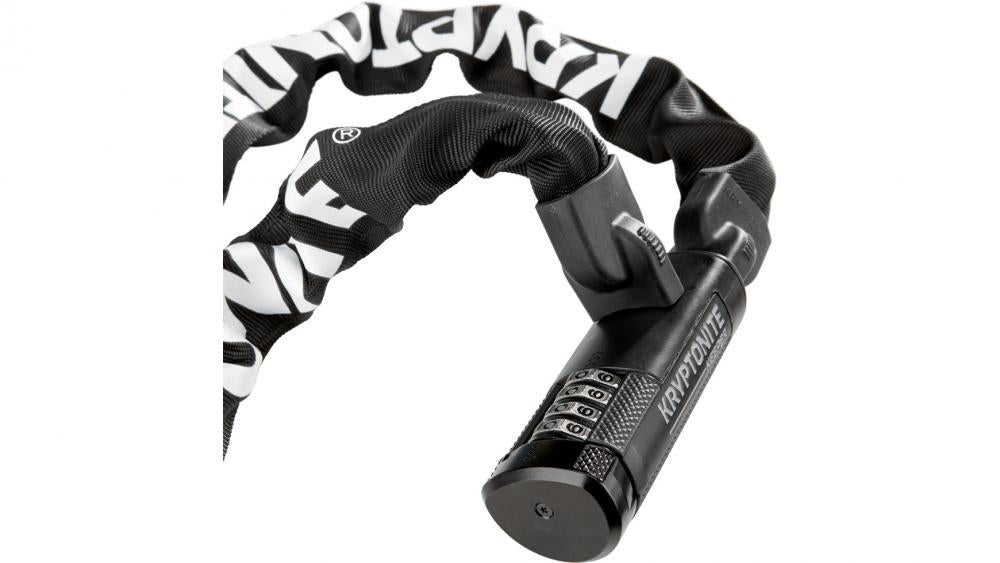 Kryptonite Keeper 712 Combo I.C. Kettenschloss 120 cm  Zahlenkombination, Schwarz, robust & flexibel