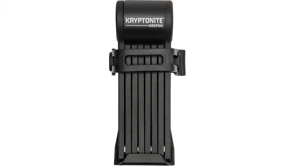 Kryptonite Keeper Mini Faltschloss 80 cm  leichtes, kompaktes Fahrradschloss mit 2,5 mm gehärteten Stahlgliedern, Sicherheitsstufe 4/10, inklusive Rahmenhalterung und 2 Schlüsseln