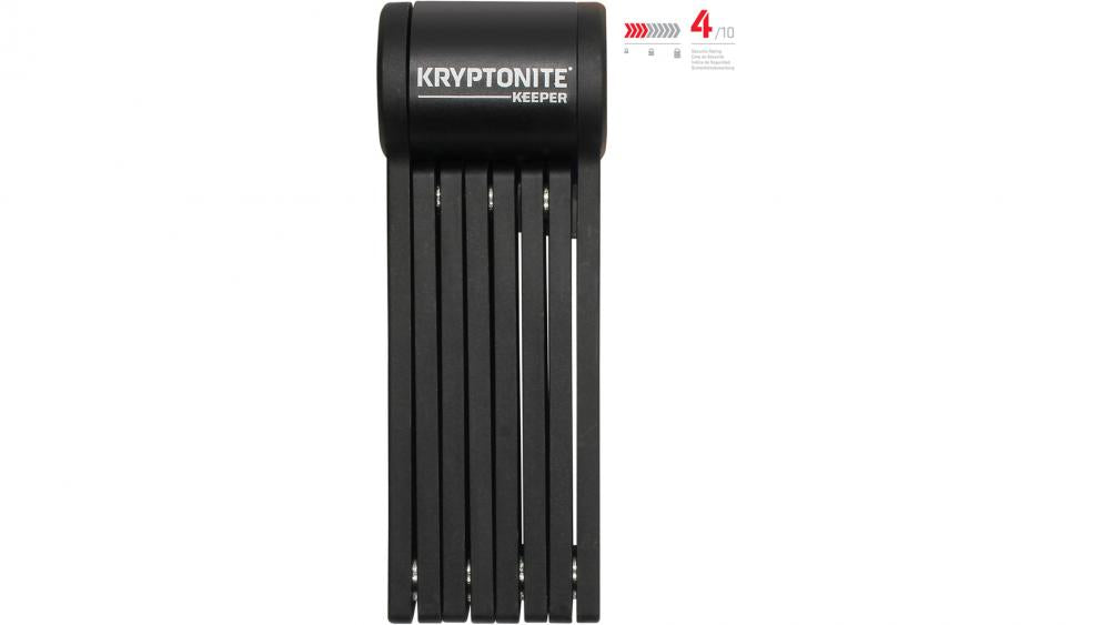 Kryptonite Keeper Mini Faltschloss 80 cm  leichtes, kompaktes Fahrradschloss mit 2,5 mm gehärteten Stahlgliedern, Sicherheitsstufe 4/10, inklusive Rahmenhalterung und 2 Schlüsseln