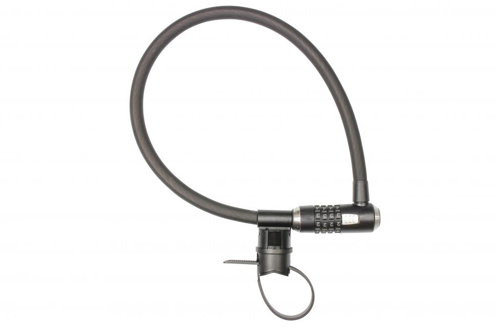 Kryptonite KryptoFlex 1565 Combo Kabelschloss, 15mm x 65cm, schwarz, 4-stellige Zahlenkombination, flexibles Stahlkabel, ideal für kurze Stopps in ländlichen Gebieten