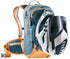 Deuter Attack 8 JR Protektor-Fahrradrucksack 8 Liter arctic-mandarine - Rückenprotektor, Helmhalter, Regenhülle, Trinksystemvorbereitung
