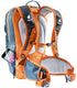 Deuter Attack 8 JR Protektor-Fahrradrucksack 8 Liter arctic-mandarine - Rückenprotektor, Helmhalter, Regenhülle, Trinksystemvorbereitung