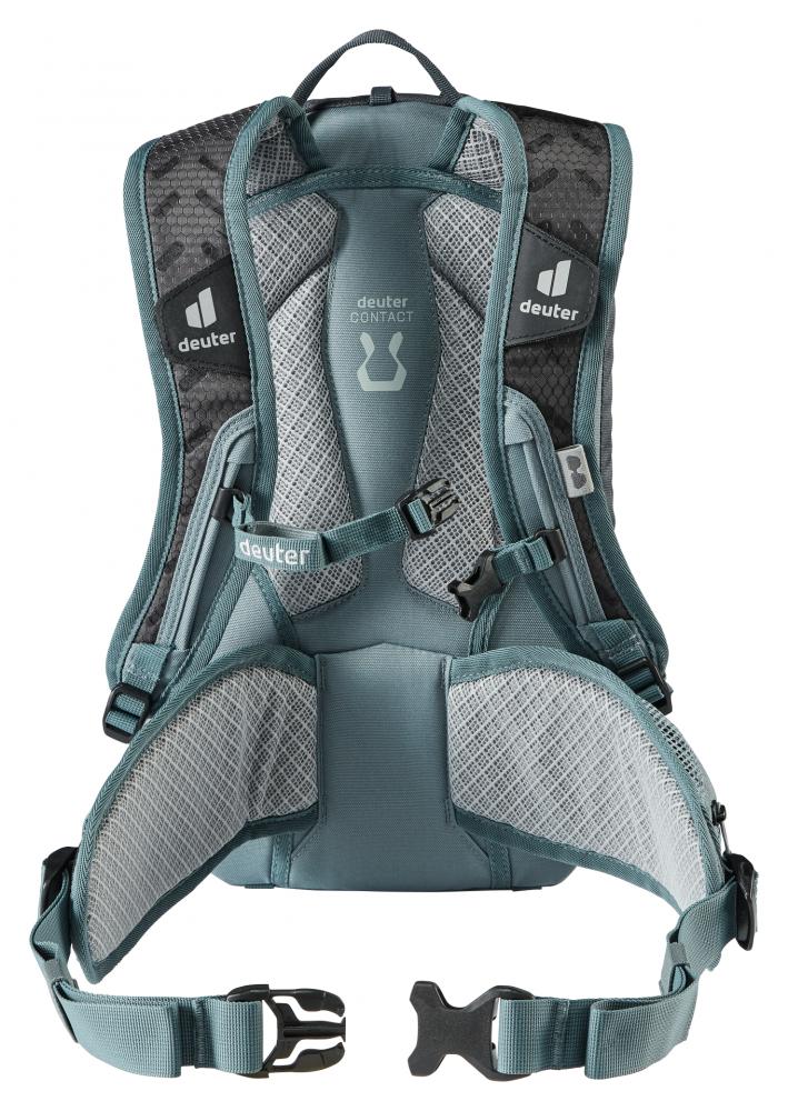 Deuter Attack 8 JR Protektor-Fahrradrucksack 8 Liter graphite-shale - Rückenprotektor, Helmhalter, Regenhülle, Trinksystemvorbereitung