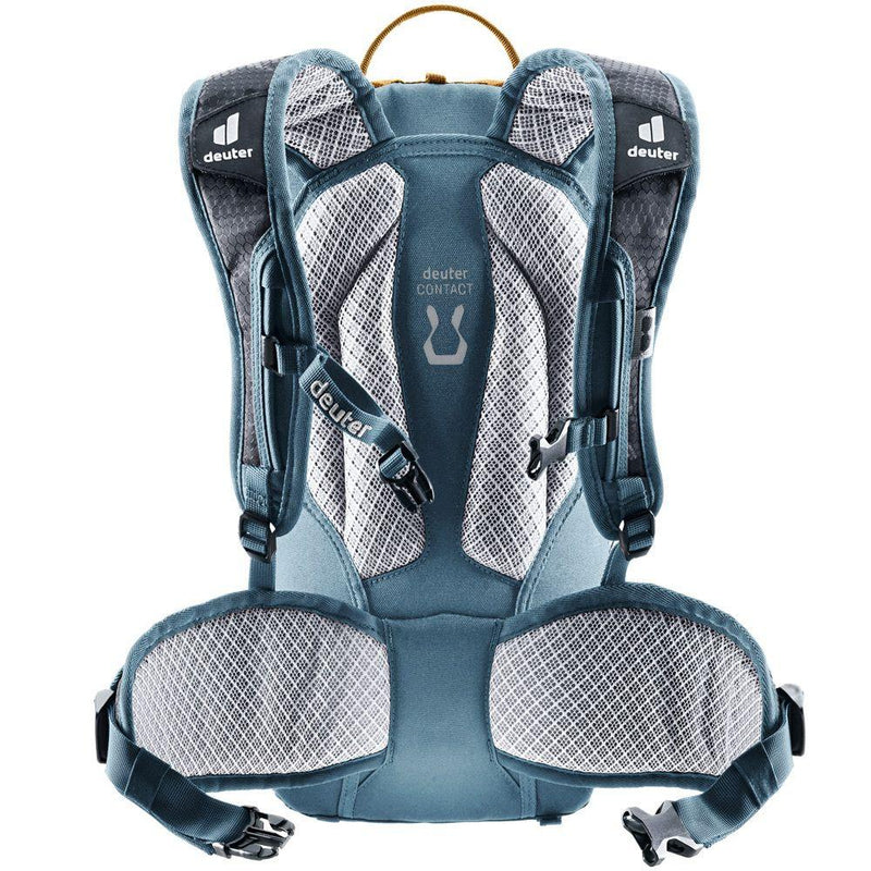 Deuter Attack 8 JR Protektor-Fahrradrucksack 8 Liter cinnamon-atlantic - Rückenprotektor, Helmhalter, Regenhülle, Trinksystemvorbereitung