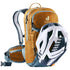 Deuter Attack 8 JR Protektor-Fahrradrucksack 8 Liter cinnamon-atlantic - Rückenprotektor, Helmhalter, Regenhülle, Trinksystemvorbereitung