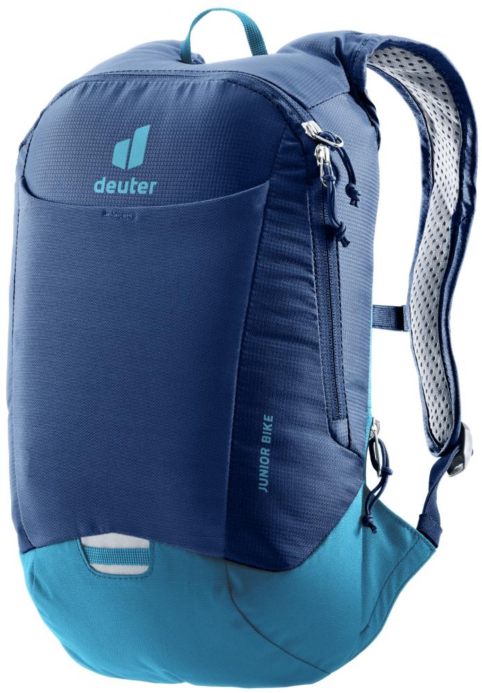 Deuter Junior Bike Kinderfahrradrucksack 8 Liter nightblue-wave - Airstripes Rücken, Trinksystem-kompatibel, recycelte Materialien