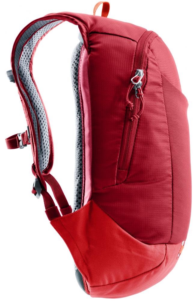Deuter Junior Bike Kinderfahrradrucksack 8 Liter masala-cherry - leichter Bike-Rucksack mit Airstripes Rücken, Trinksystemvorbereitung, recyceltes Material