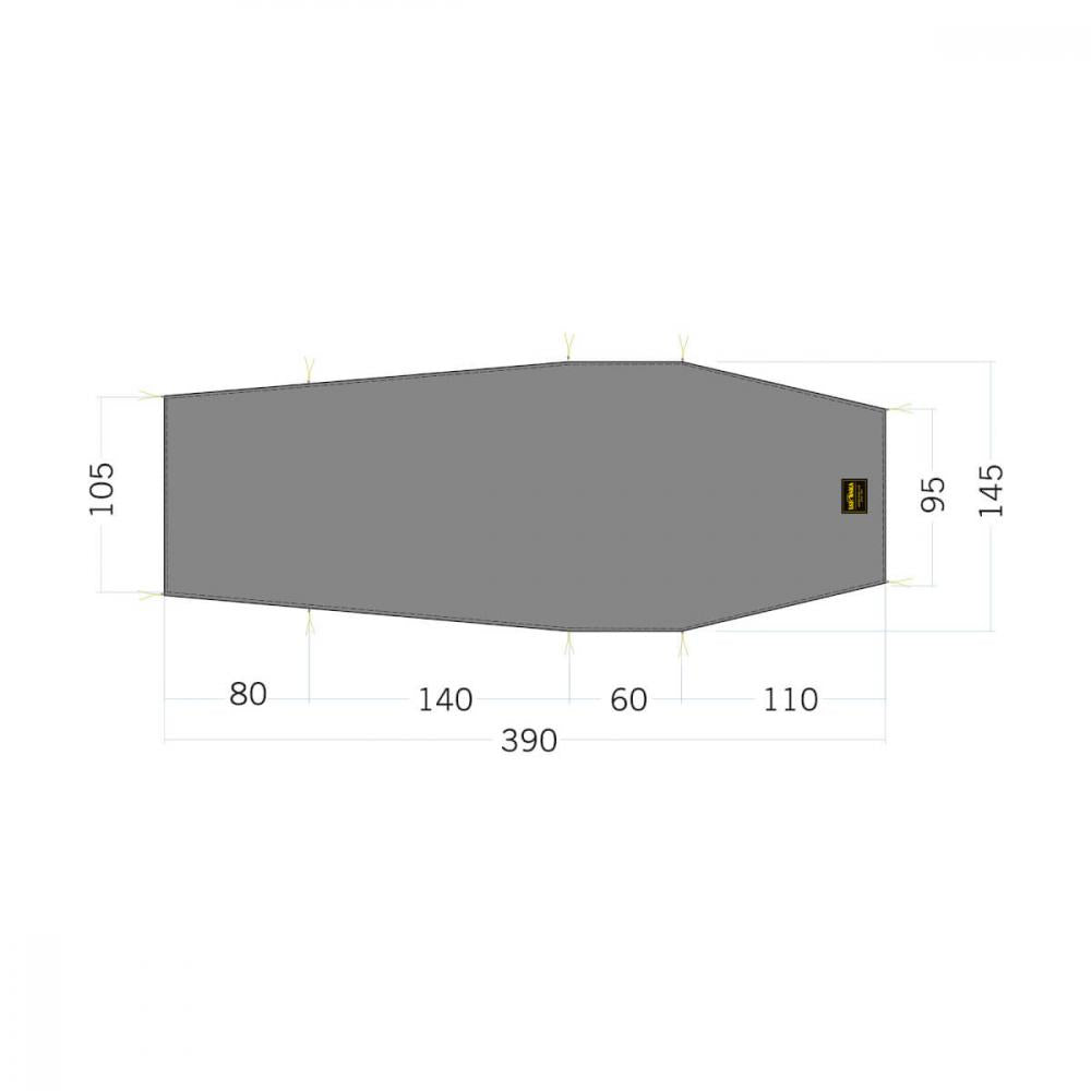 Tatonka Floor Sheet LT Okisba - Zeltunterlage Unisex mit passgenauem Zuschnitt