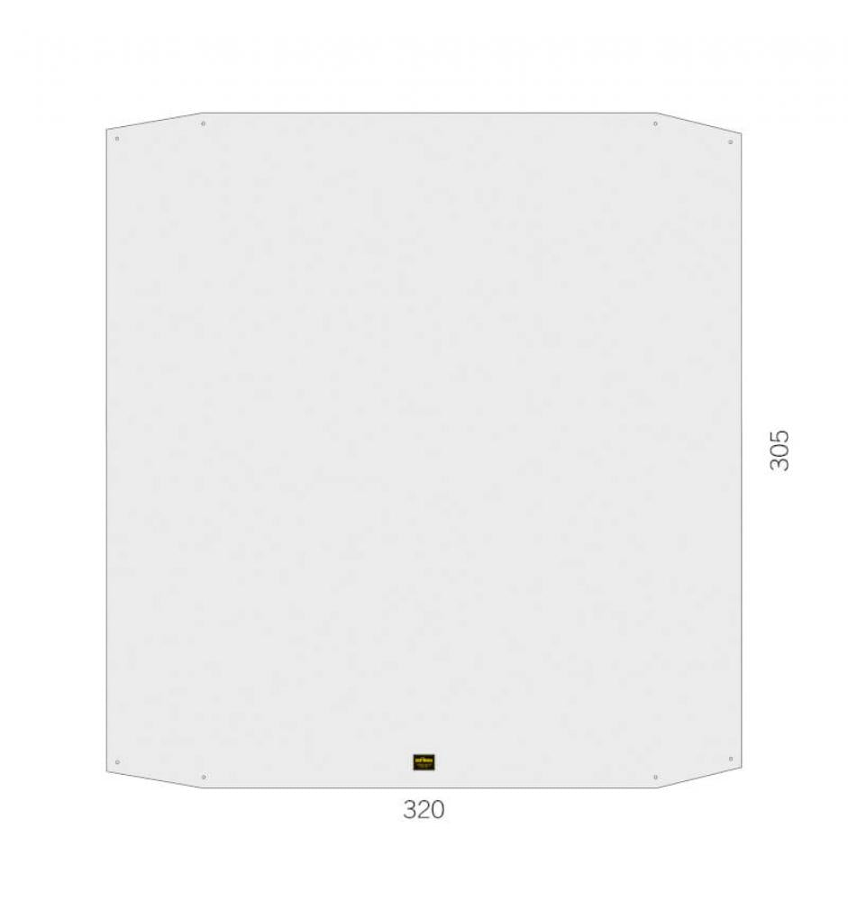 Tatonka Van Camp Floor Sheet - Bodenplane Unisex mit passgenauer Form für Van Camp