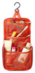 Deuter Wash Center Lite I Kulturbeutel papaya-redwood - ultraleichter Reise-Waschbeutel, ohne PFAS, kompakt, praktische Innenfächer, Haken zum Aufhängen