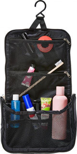 Deuter Wash Center Lite II Kulturbeutel black - ultraleichter Reise-Waschbeutel, ohne PFAS, kompakt, mit Aufhängehaken, Netzfächern und optimaler Organisation für Reisen