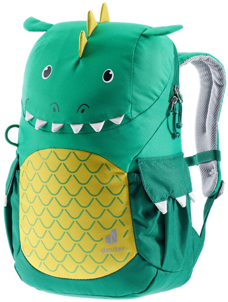 Deuter Kikki Kinderrucksack 8 Liter fern-alpinegreen - 310 g, Maße 35x20x17 cm, Rückenlänge 24-30 cm, für Kinder mit 98-130 cm Körpergröße