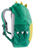 Deuter Kikki Kinderrucksack 8 Liter fern-alpinegreen - 310 g, Maße 35x20x17 cm, Rückenlänge 24-30 cm, für Kinder mit 98-130 cm Körpergröße