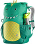 Deuter Kikki Kinderrucksack 8 Liter fern-alpinegreen - 310 g, Maße 35x20x17 cm, Rückenlänge 24-30 cm, für Kinder mit 98-130 cm Körpergröße